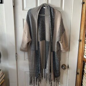 Blu Pepper Oversized Duster Sweater Size Medium